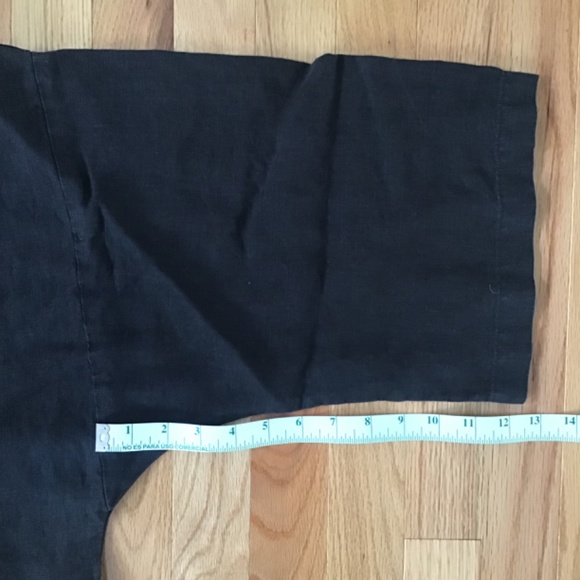 🚀SOLD ON INSTA🚀 Ozma Of California Black Linen Jacket/Robe -MED- Deiji Studios - Picture 10 of 11